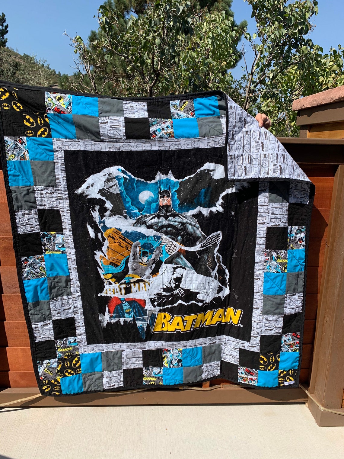 Batman quilt Etsy