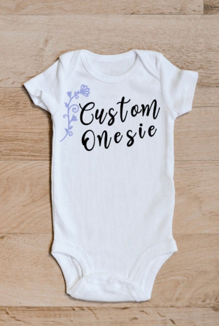 Custom Onesie Etsy