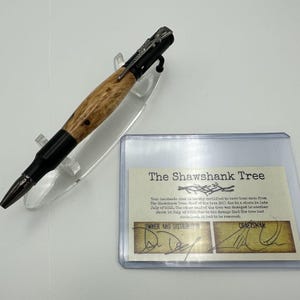 Caneta de ação de ferrolho colecionável Shawshank Redemption – feita do icônico carvalho