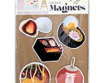 Imanes de nevera con temática de comida japonesa, decoración de cocina, imanes de comida en miniatura, imanes kawaii para nevera de sushi.