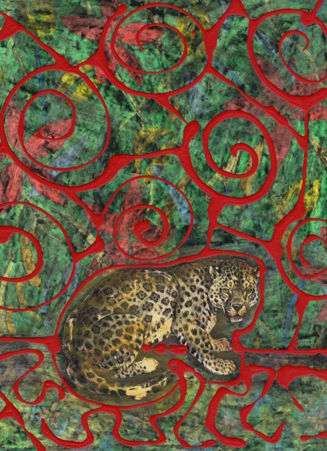 Leopard Painting Abstract