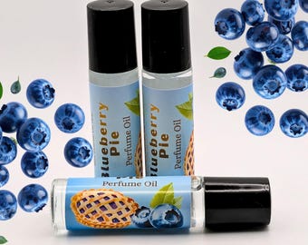 Blueberry Pie Perfume Oil | Gourmand Baked Goodies, Vanilla And Cinnamon Scent | 7ml Rollerball