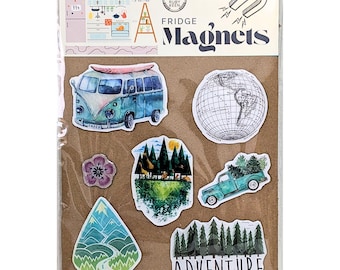 Imanes de viaje para nevera – Decoración para viajes por carretera – Imanes de cocina para viajes por carretera – Regalo para amantes de la aventura