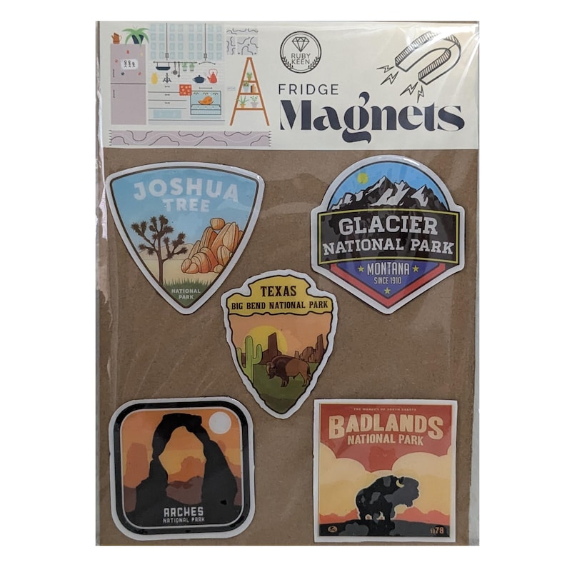 Travel Fridge Magnets – National Parks Camping Decor – Road Trip