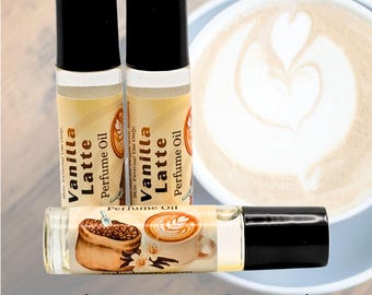 Vanilla Latte Perfume Oil | Coffee & Vanilla Fragrance | Creamy Espresso Gourmand Scent | Cozy Roll-On Perfume | Handmade Perfume Oil
