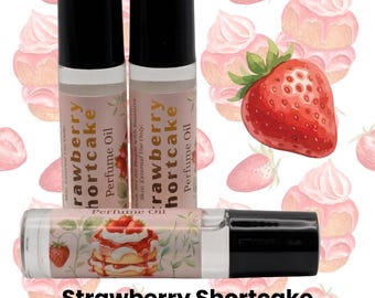 Aceite perfumado con aroma a tarta de fresa / Aroma dulce a frutas y vainilla (7 ml)