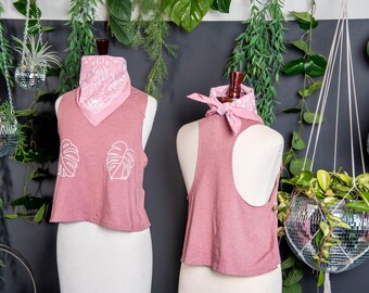 Crop | Monstera Titties Let's Hang - Rose