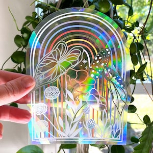 STICKER | Pflanze Mutha | Rainbow Making Suncatcher Fensteraufkleber