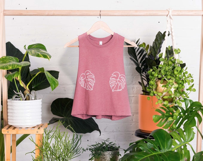 Crop | Monstera Titties Let's Hang - Rose