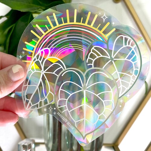STICKER Plant Mutha Rainbow Making Suncatcher Window Decal Etsy UK