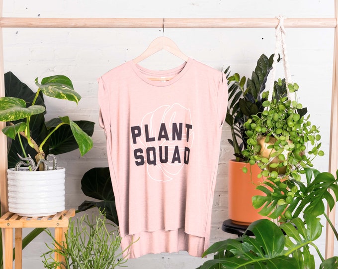 Women's Muscle Tee | Monstera Plant Squad