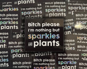 STICKER | Sparkles & Plants