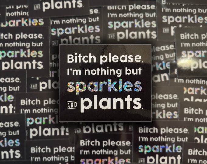 STICKER | Sparkles & Plants