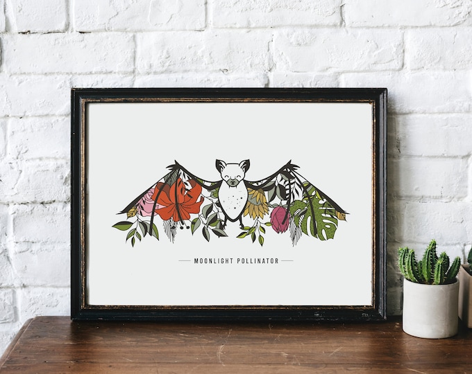 Moonlight Pollinator Print