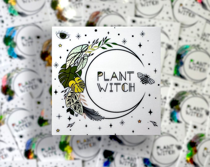 STICKER | Holographic Plant Witch