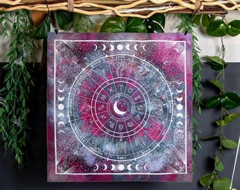 Plant Zodiac Bandana | Ice Dyed