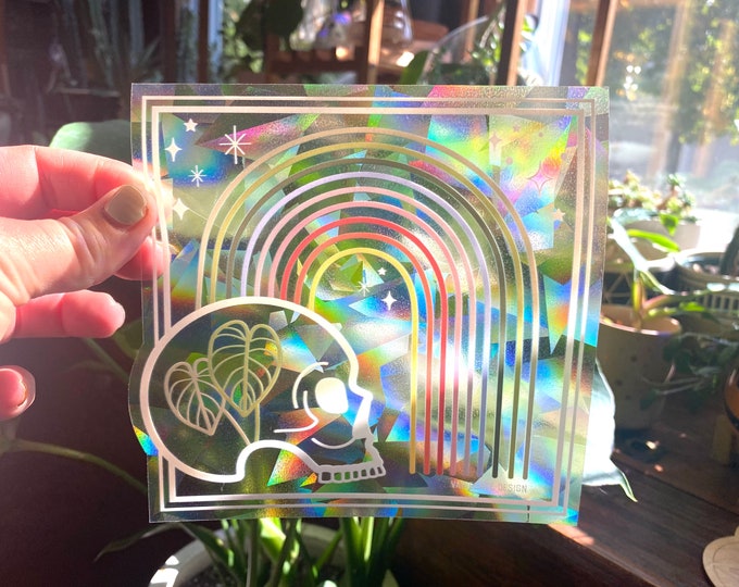 Rainbow Wicked Plant Life | Rainbow Making Suncatcher Window Decal