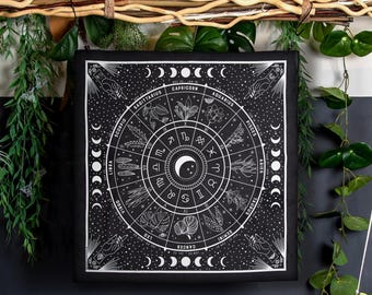 Plant Zodiac Bandana | Black