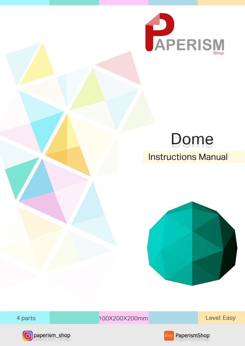 Geodesic Dome Net, DIY Dome Models, Build 3d Tent ,foldable Net Shapes ...