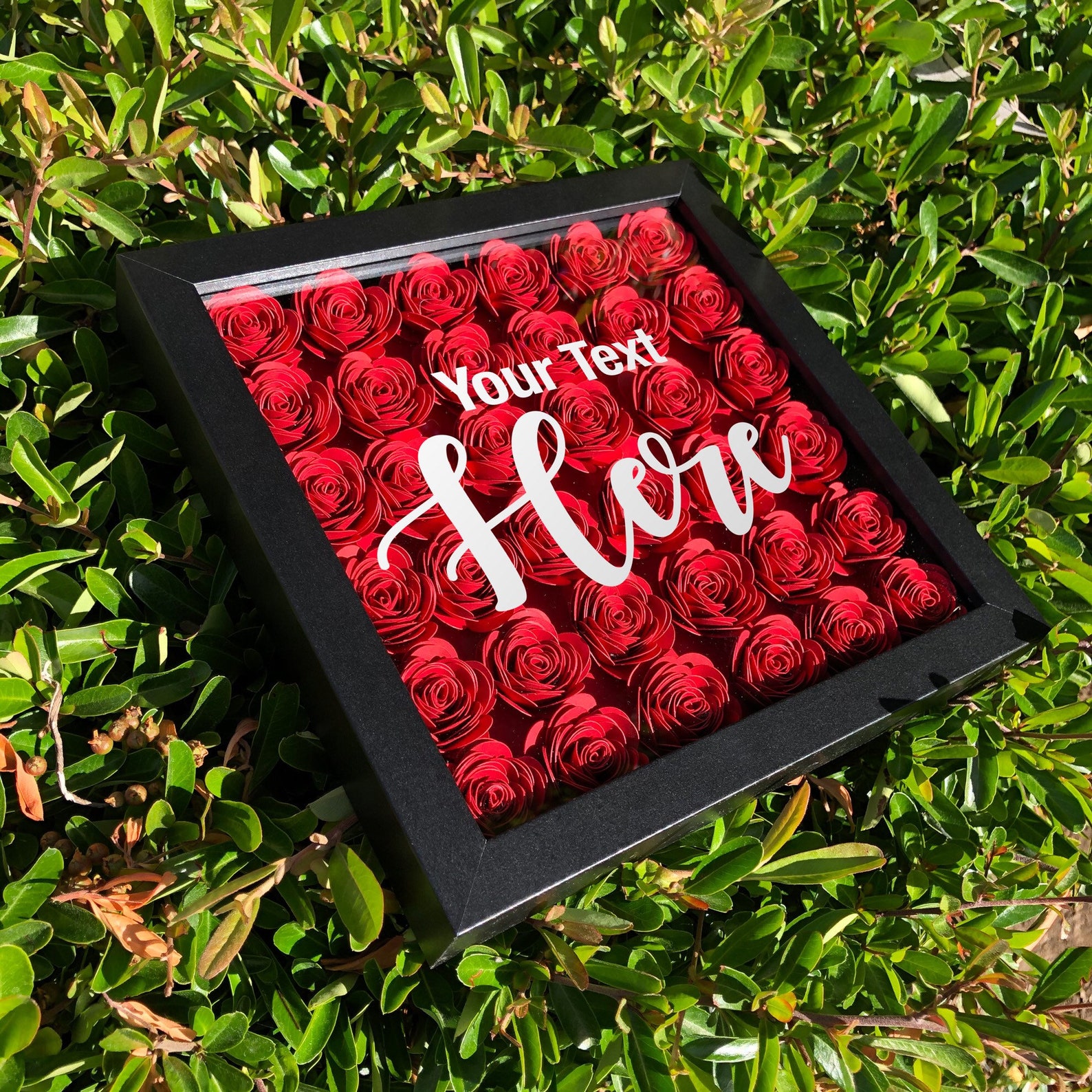 Paper Flower Shadow Box Etsy