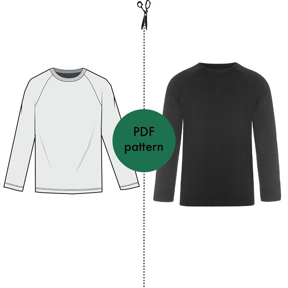 PDF Mens Long-sleeve Pattern Instant Download Beginner | Etsy