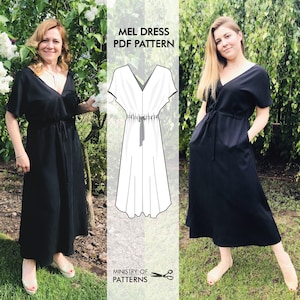 PDF Summer Dress Pattern Beginner Sewing Pattern Instant - Etsy