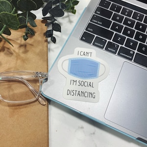 não posso, sou adesivo de distanciamento social