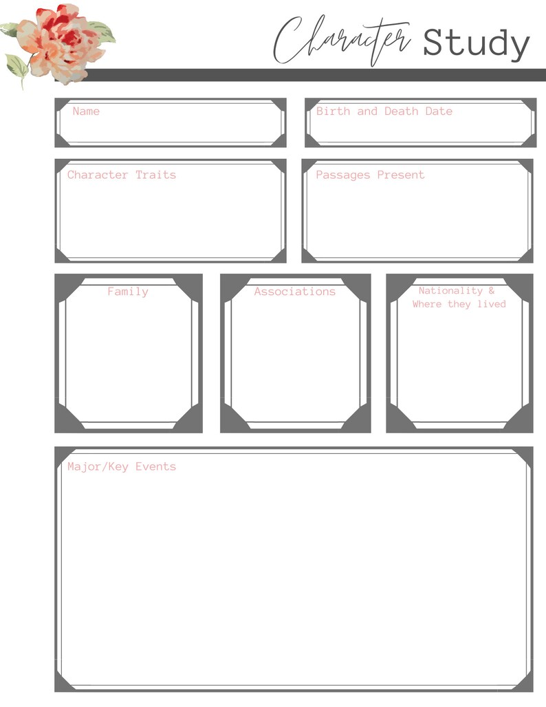 Bible Study Printable - Etsy