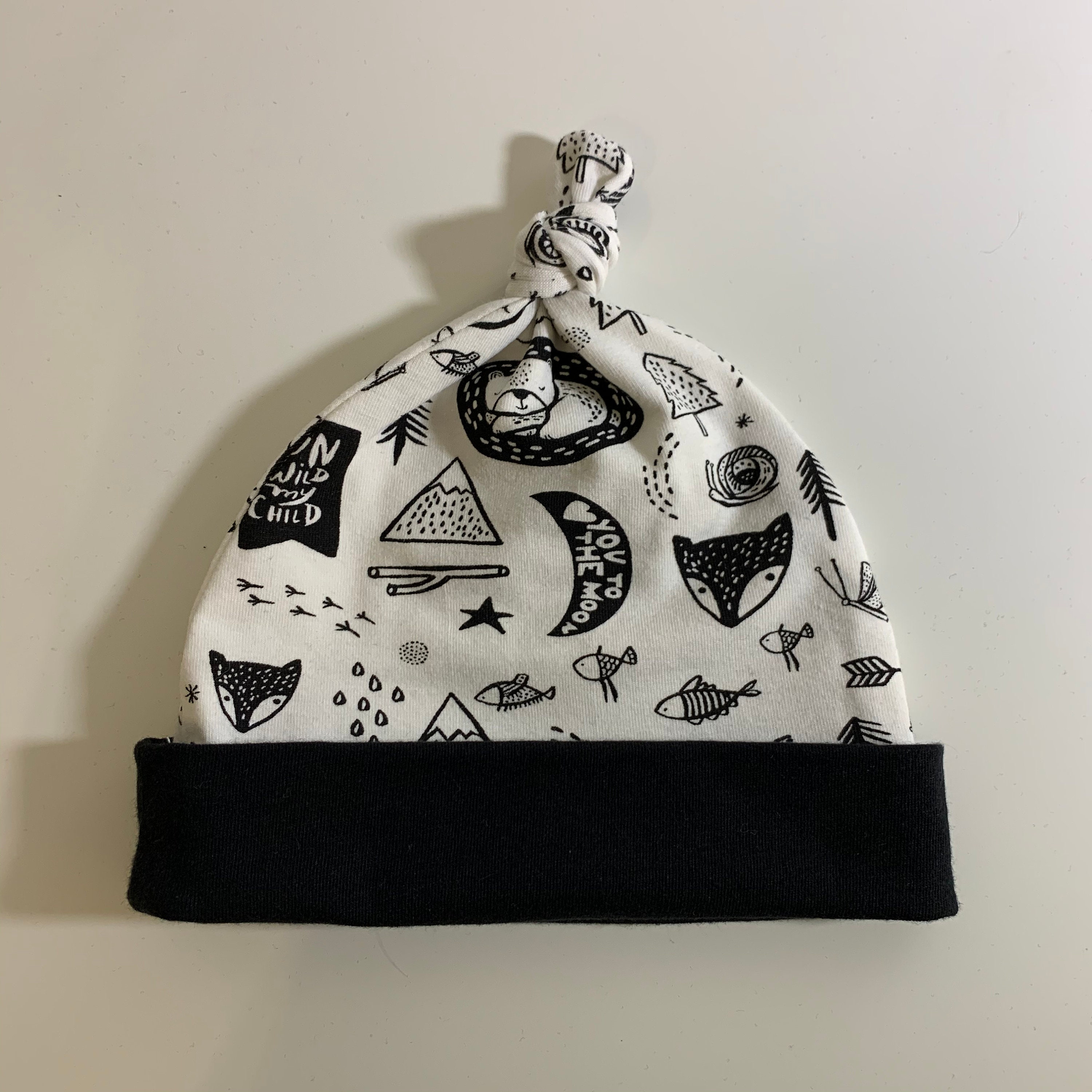 Top Knot Baby Hat Baby Hat Newborn Hat 