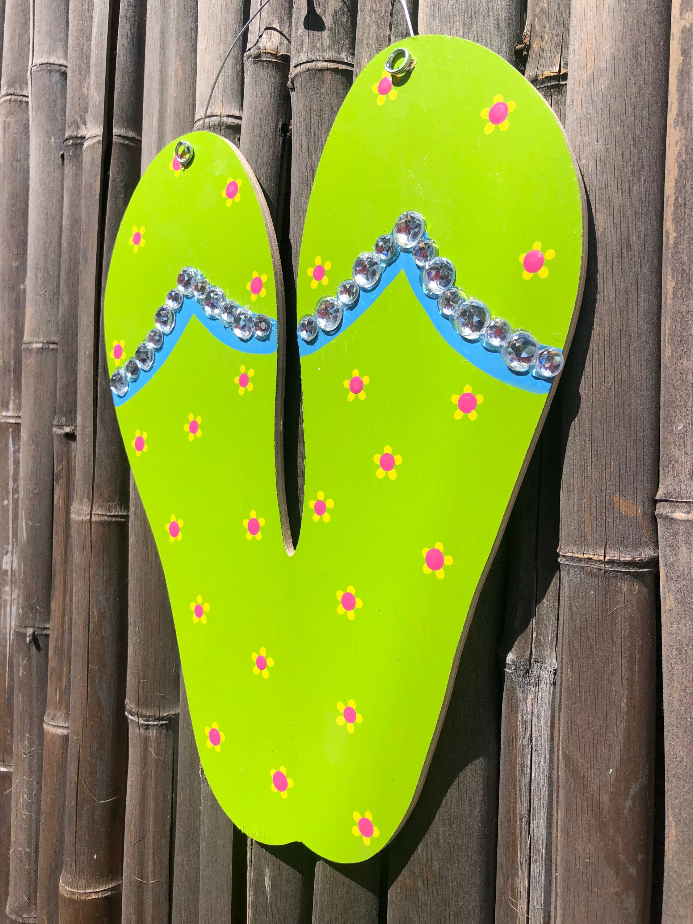 I’m A Flip Flop Kinda Girl Door Hanger| Hand Painted Flip Flop Sign ...