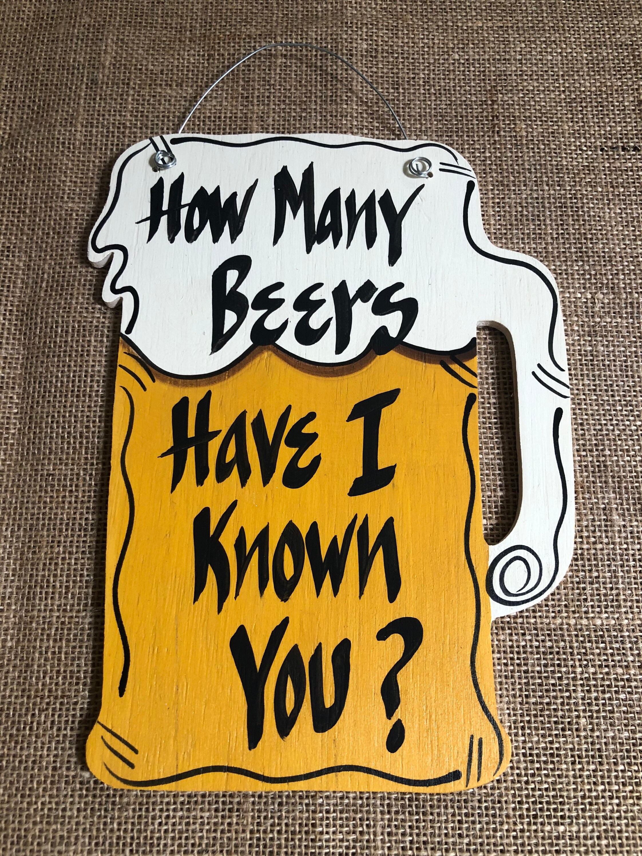 I Dont Get Drunkbeer Mug Bar Signhandmade Beer Signhumor Etsy