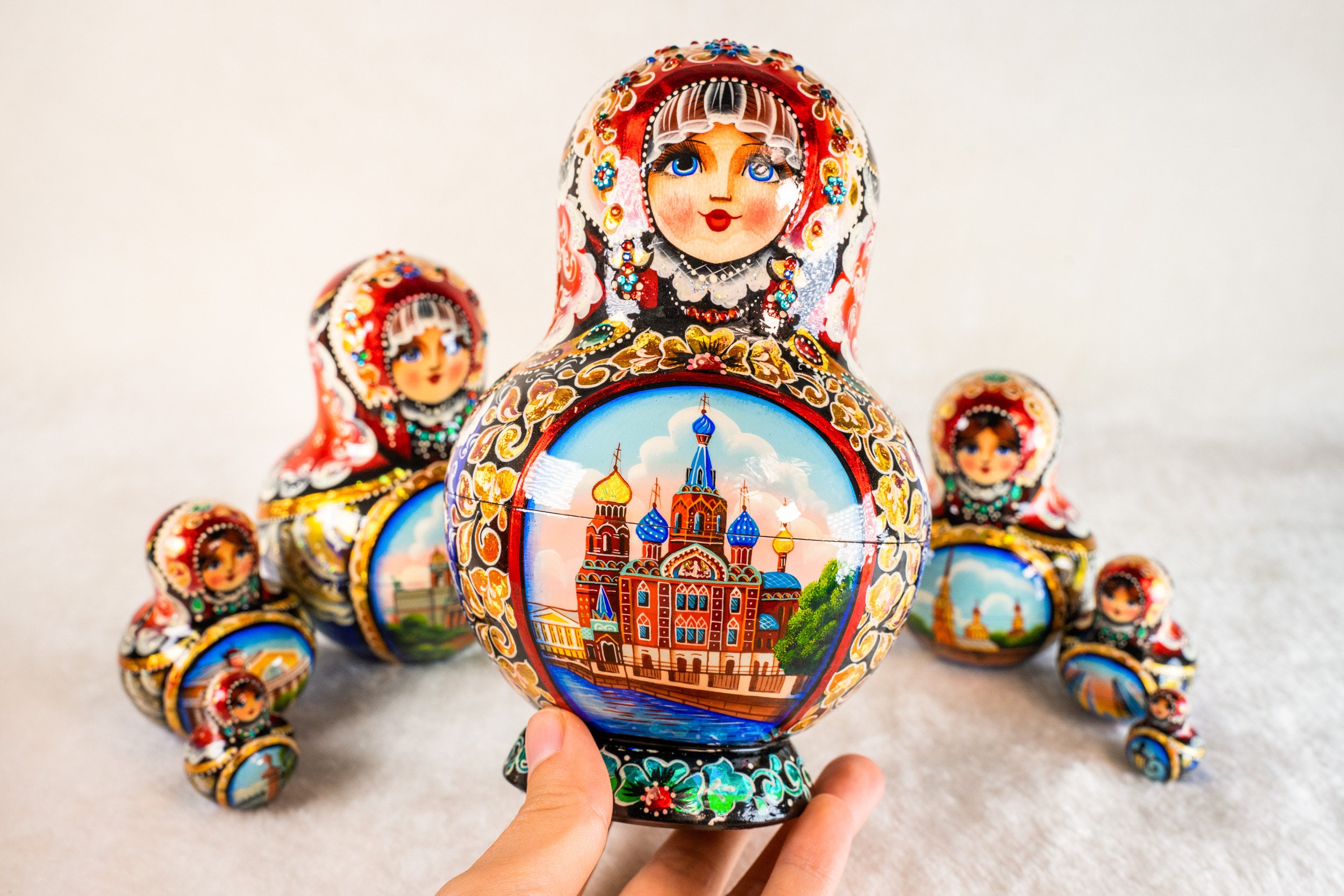 Nesting dolls Architecture SaintPetersburg Russian Etsy