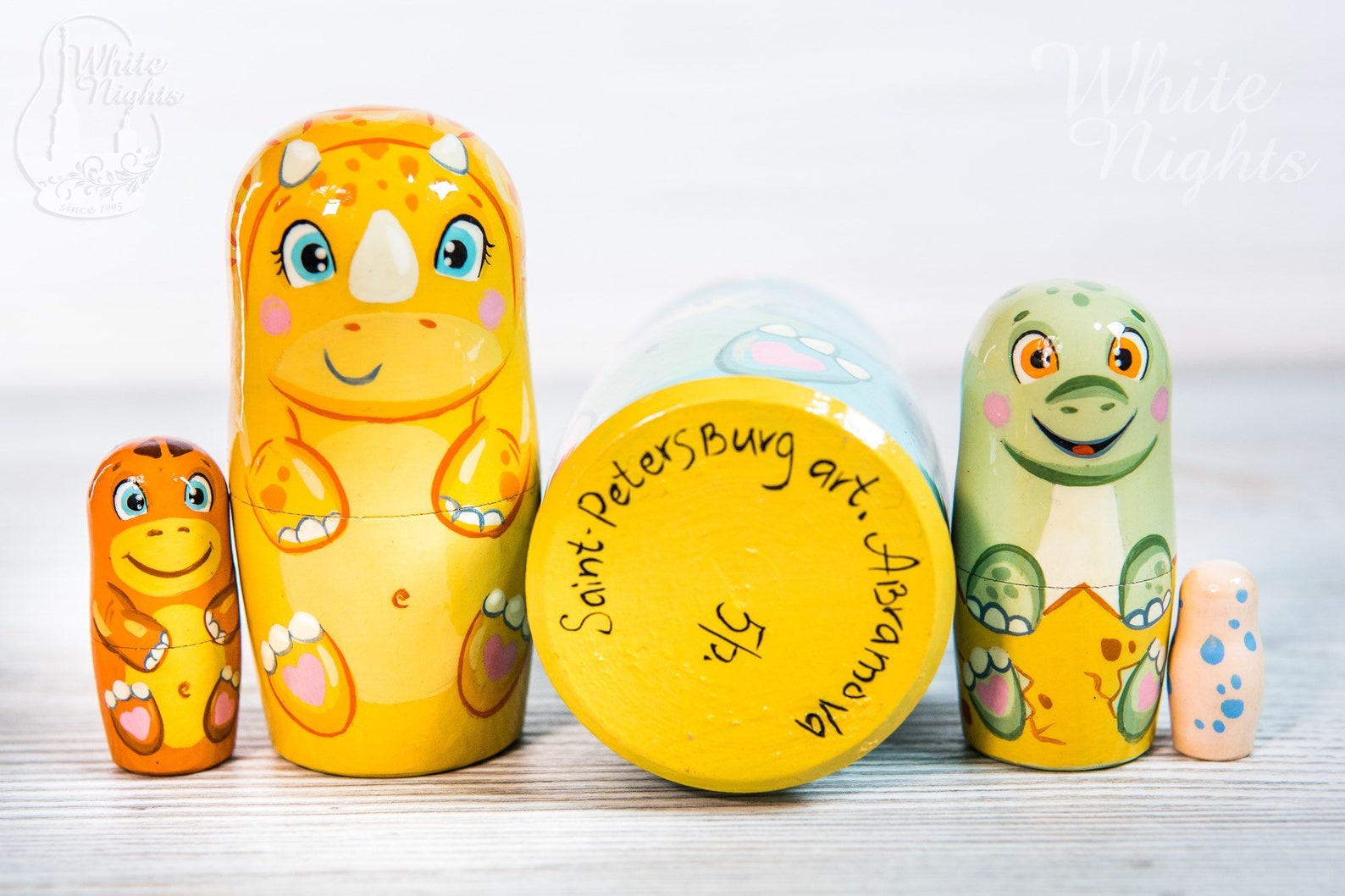 Dinosaur Nesting dolls for kids Gift idea for boy Etsy