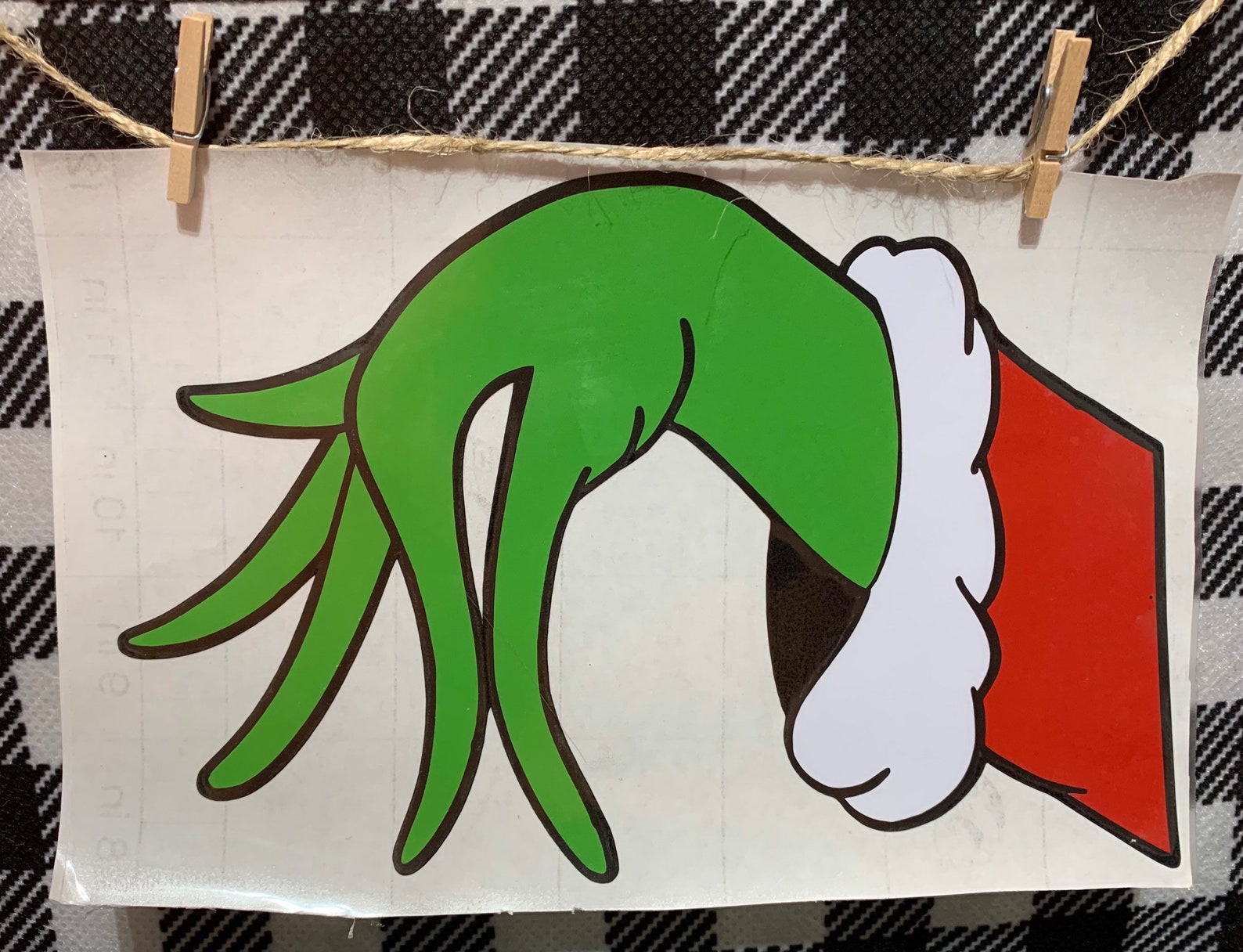 The Grinch themed vinyl decal Etsy