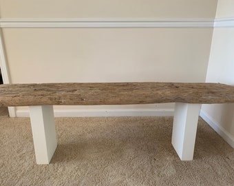 Driftwood Bench Etsy