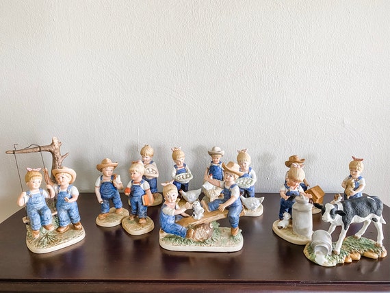 Home Interior Denim Days Figurines Etsy Il Hkpp