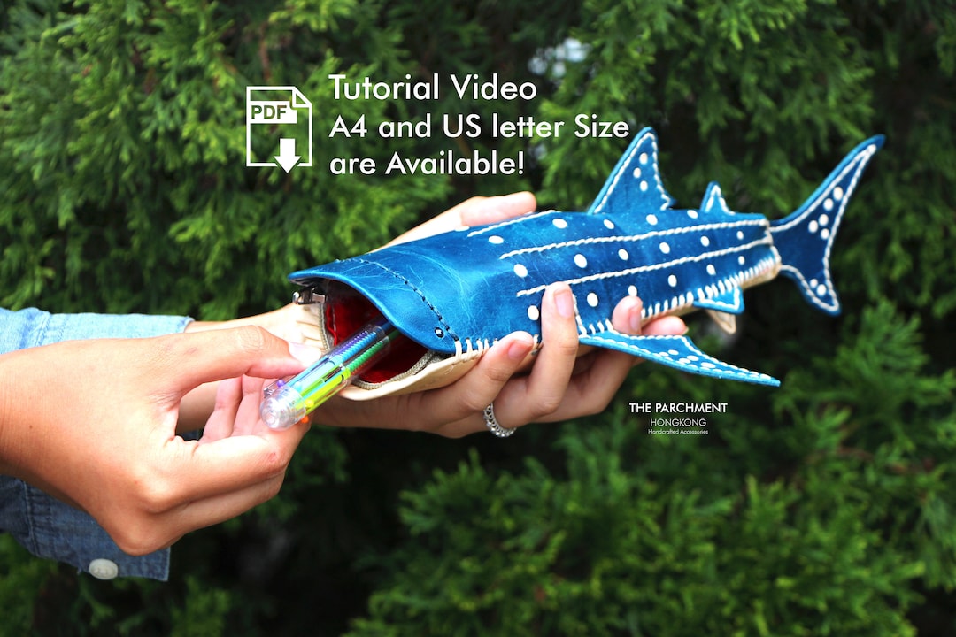 Genuine Leather Whale Shark Shape Sling Backpack Crossbody Adjustable Whale Shark Crossbody Bag Trendy ZooAnimal Design Unisex  main image 2