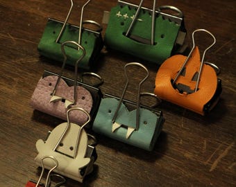 Halloween Backfold Clips Pattern Bundle, Leather Pattern, Leathercarft, LederDIY, Lederarbeiten