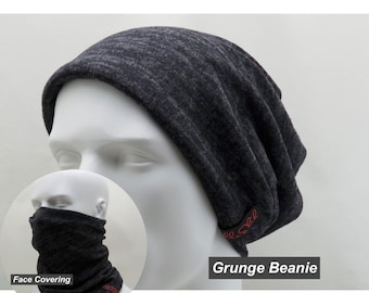 Seattle Grunge Beanie: Multi-Functional Brushed Hachi Beanie - Made in USA