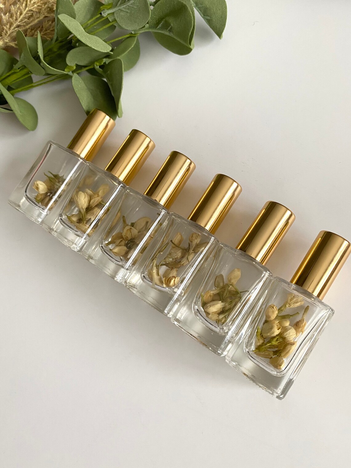 Elegant Square Roller Bottle with Real Jasmine 15ml Essential Etsy