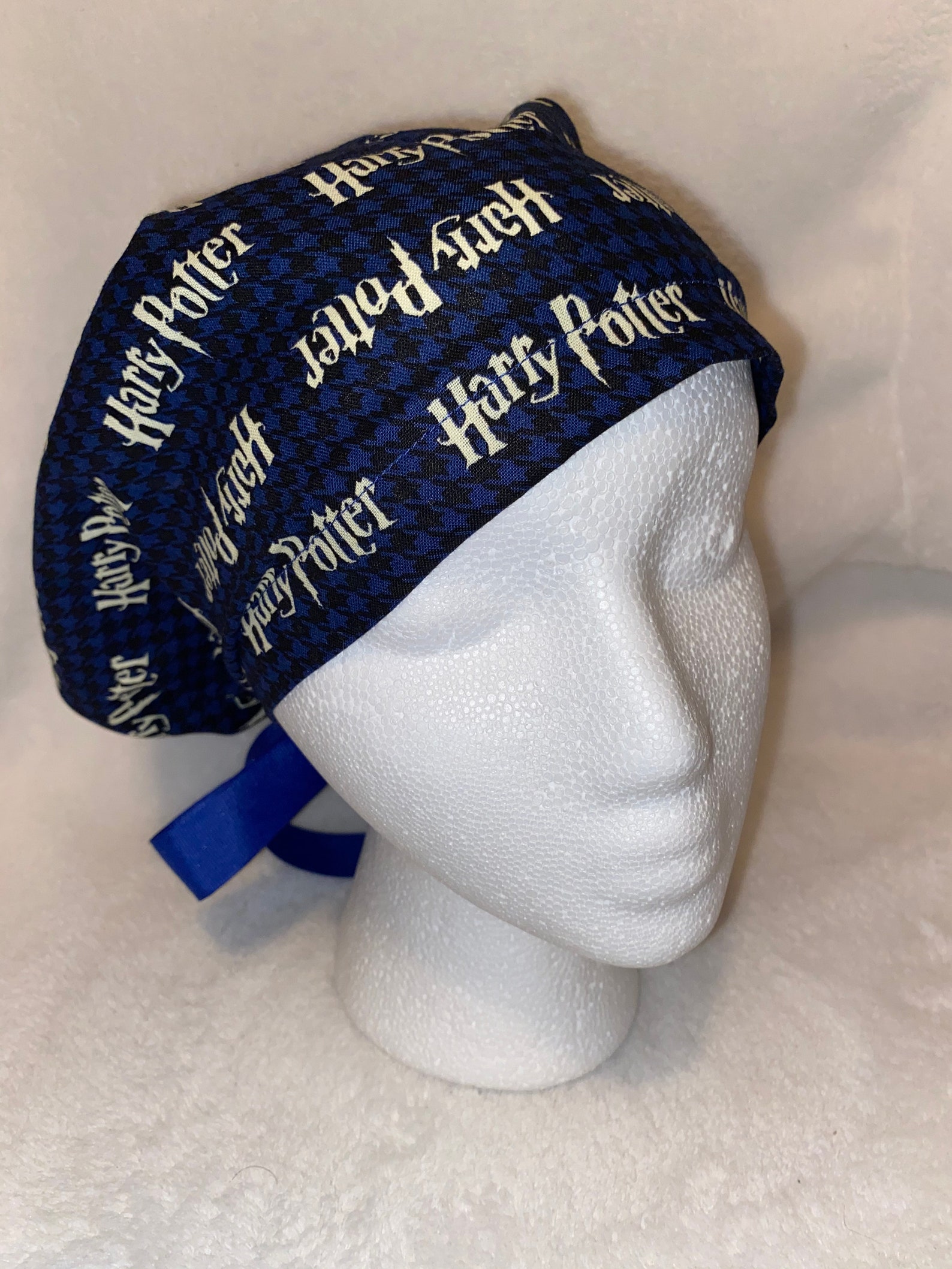 Navy Harry Potter Surgical Scrub Cap Bouffant Etsy