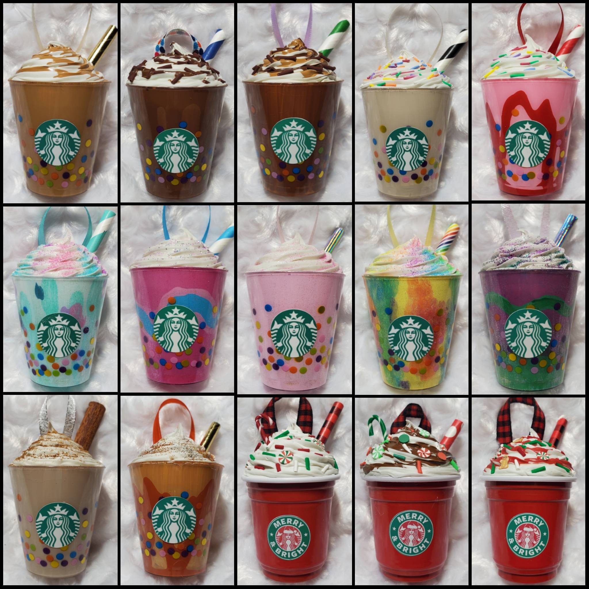 Starbucks Mini Cocoa Ornament Gift Set, Set of 6 