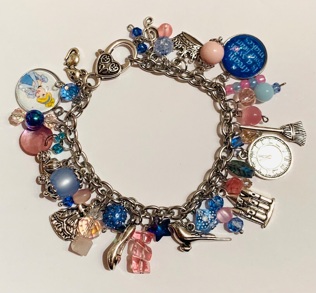 Cinderellas Magic Wishes and Dreams Charm Bracelet Etsy