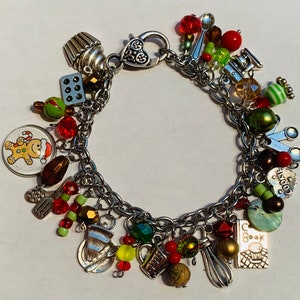 Christmas Holiday Baking Baker Charm Bracelet