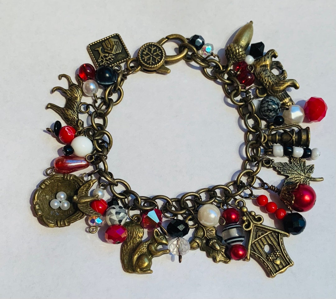Woodlands Charm Bracelet Etsy