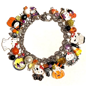 Halloween Hello Kitty Character Charm Bracelet