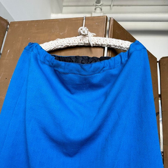 1970s Handmade Blue Midi Mini Skirt. Good conditi… - image 2