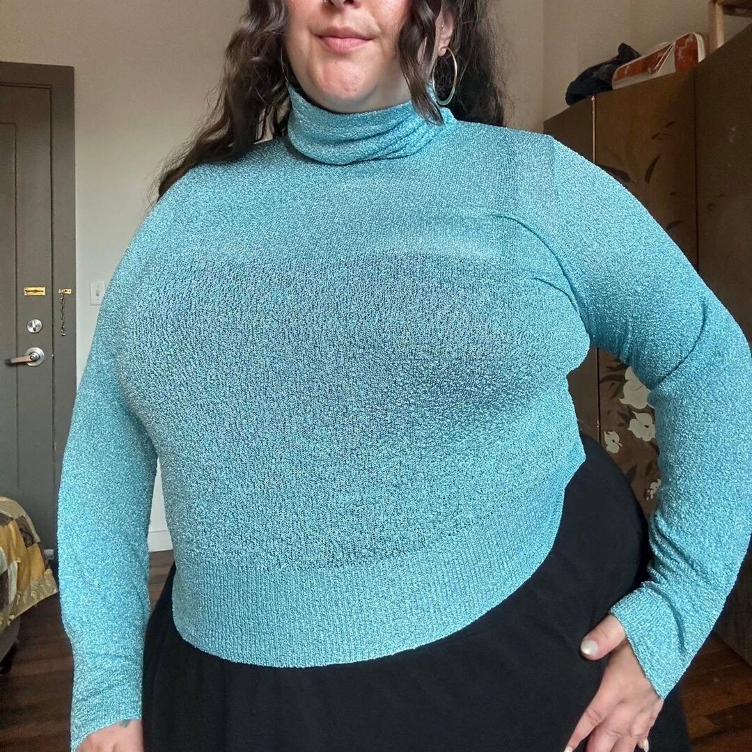 Vintage Aqua Knit Pants (S)