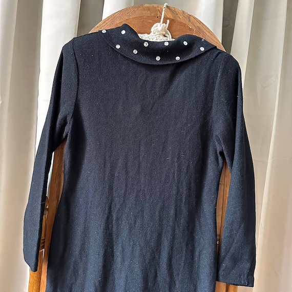 Liz Claiborne Black Knit Dress. Tag size L. Acryl… - image 8