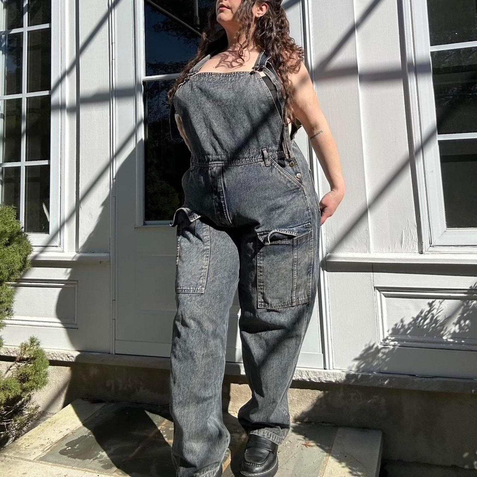 80s 90s Acid Wash Denim Overalls – International Choice 2X (inseam